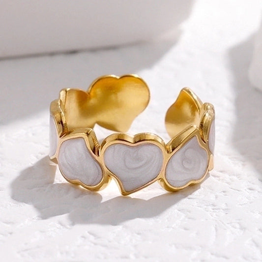 BAGUE - Coeur Dorée