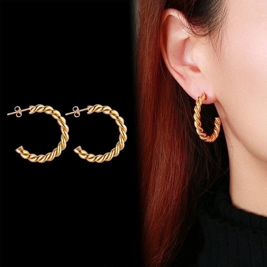 BOUCLES D'OREILLES -Torsad'Or