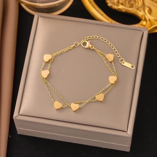 BRACELET - Double Coeur